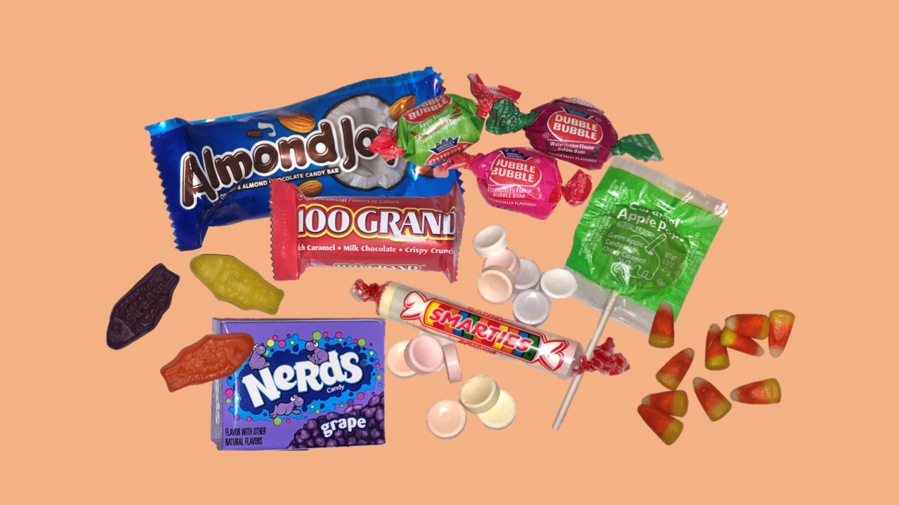 Halloween Candy Collage